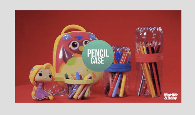 DIY Tempat Pensil dari Botol Bekas